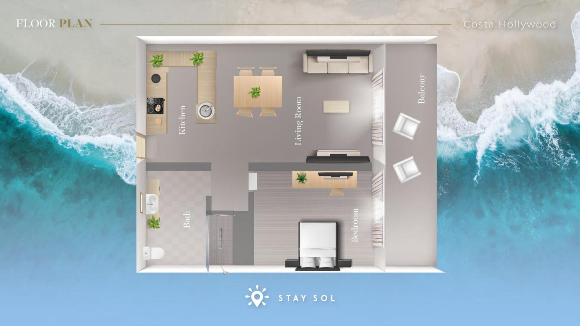 NEW!! Beachfront Condo Resort - ROOFTOP POOL Hollywood Exterior foto